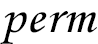 perm